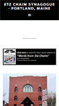 Mobile Screenshot of etzchaim-portland.org